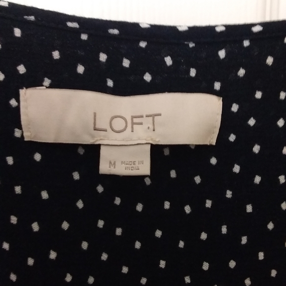 Loft Ladies Medium Navy Blouse - Picture 3 of 6